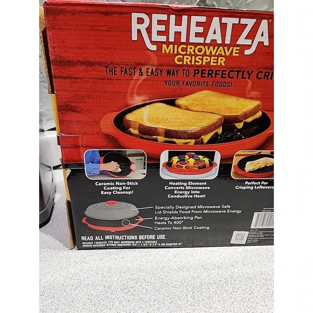 Heatwave Microwave Crisper Ceramic 12.5 Diameter New In Package